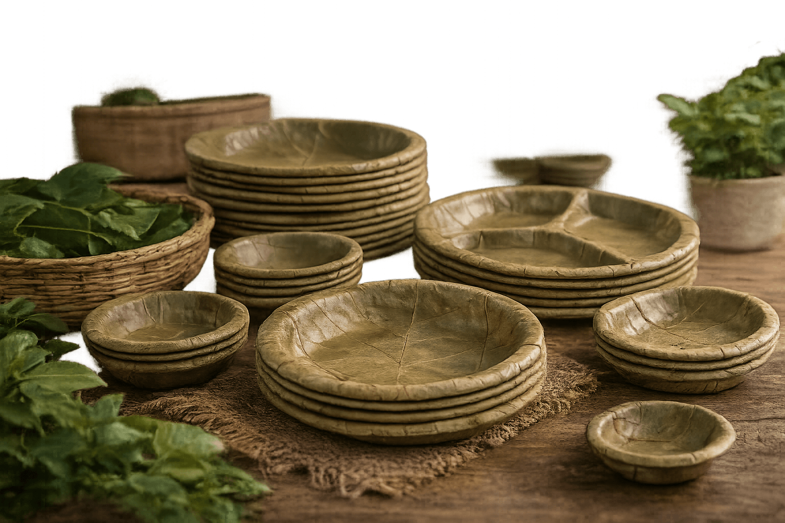 Eco-Friendly Leaf Plates